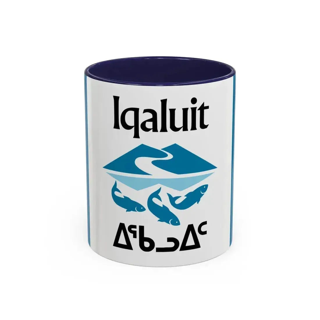Flag of Iqaluit Nunavut Canada - Accent Coffee Mug 11oz Navy - Go Mug Yourself