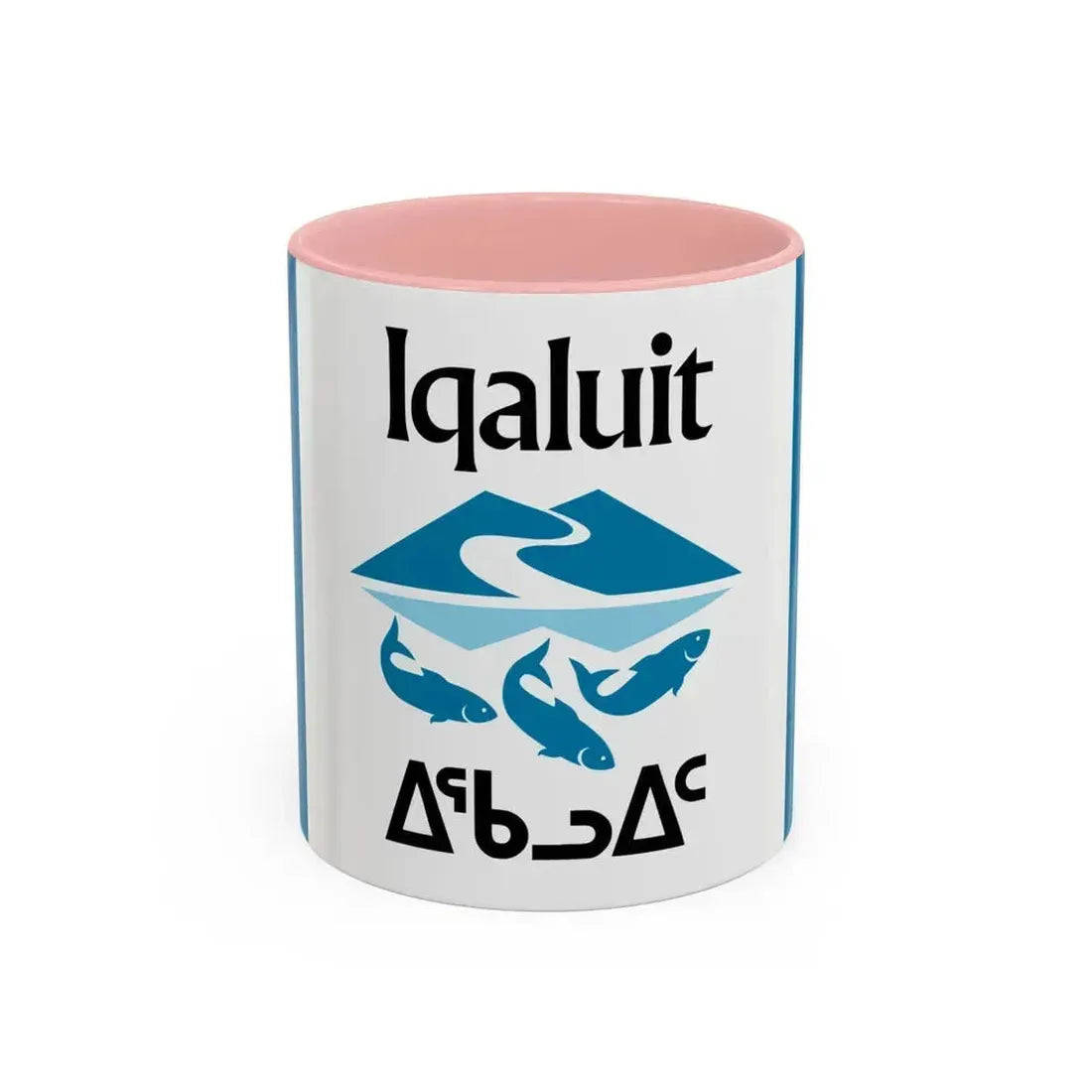 Flag of Iqaluit Nunavut Canada - Accent Coffee Mug 11oz Pink - Go Mug Yourself