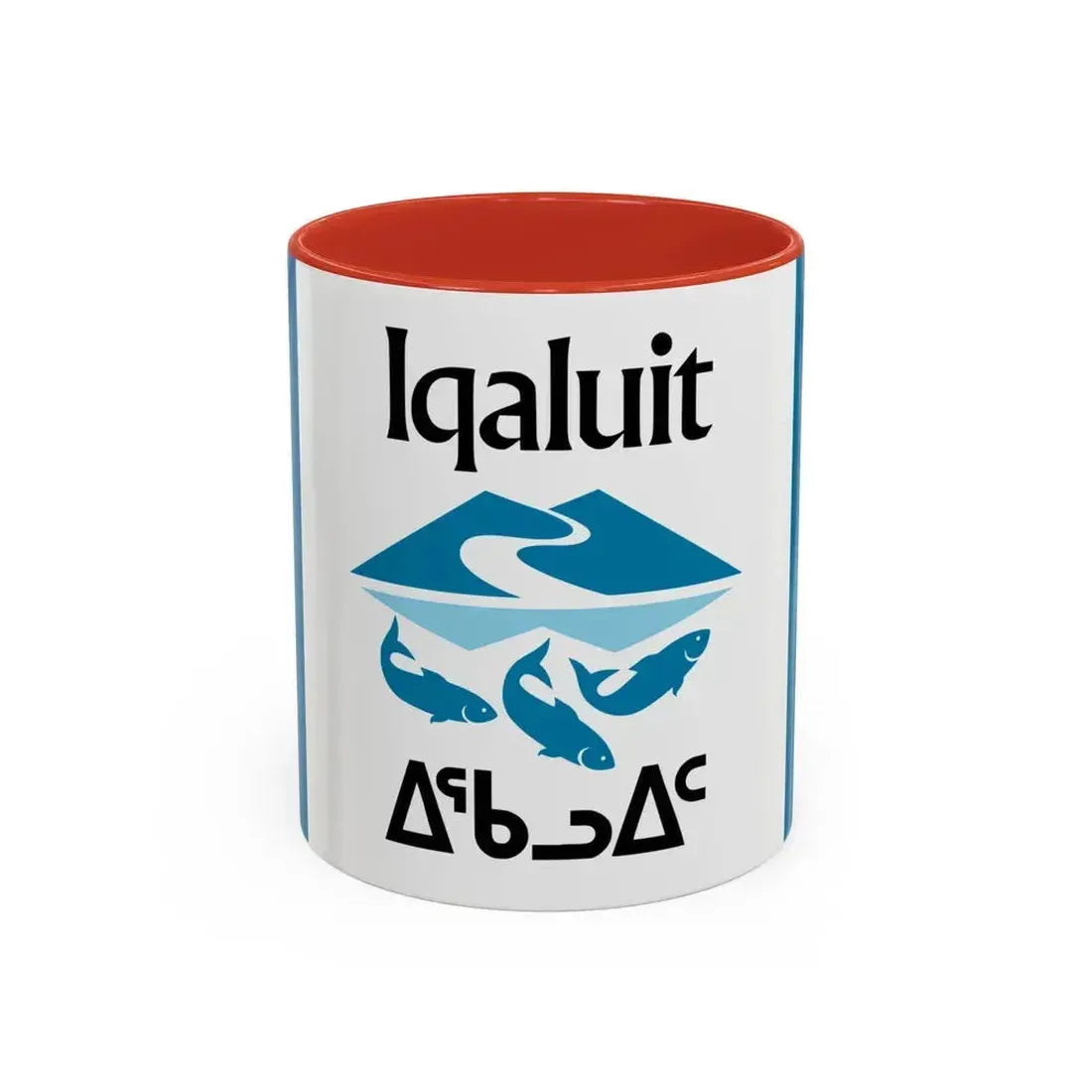 Flag of Iqaluit Nunavut Canada - Accent Coffee Mug 11oz Red - Go Mug Yourself