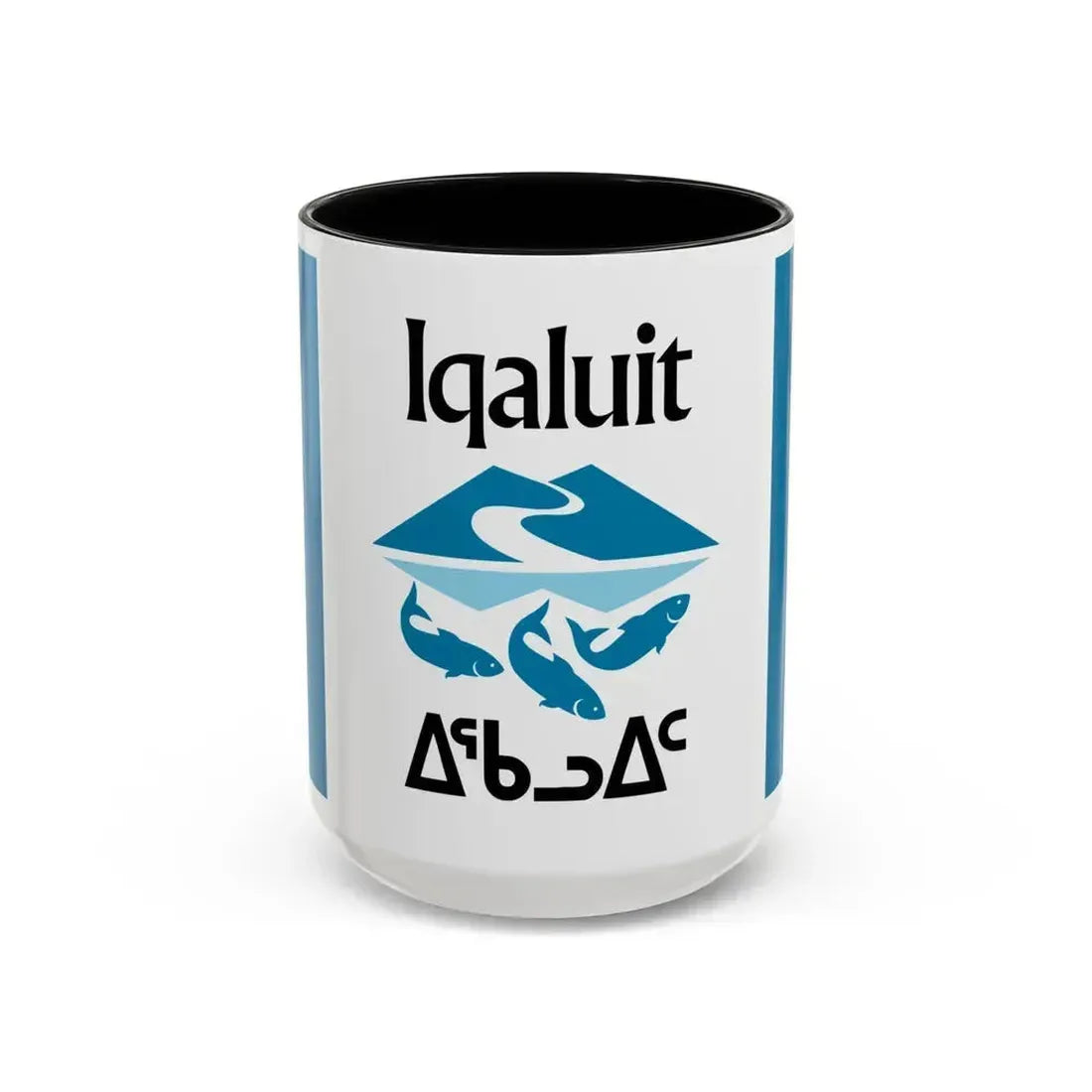 Flag of Iqaluit Nunavut Canada - Accent Coffee Mug 15oz Black - Go Mug Yourself