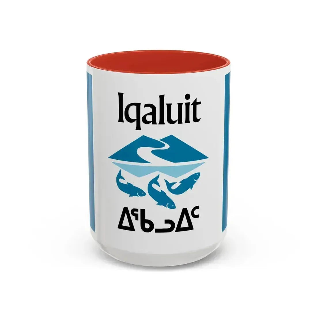 Flag of Iqaluit Nunavut Canada - Accent Coffee Mug 15oz Red - Go Mug Yourself