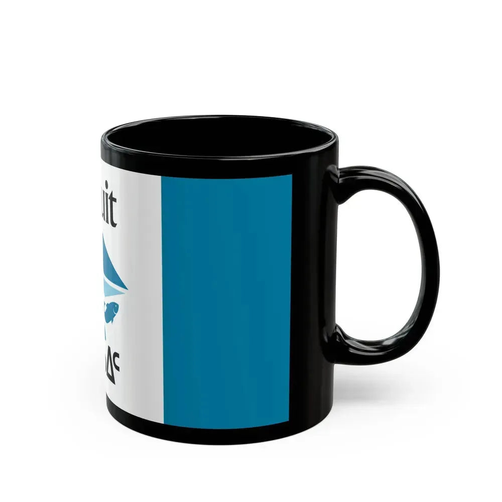 Flag of Iqaluit Nunavut Canada - Black Coffee Mug - Go Mug Yourself