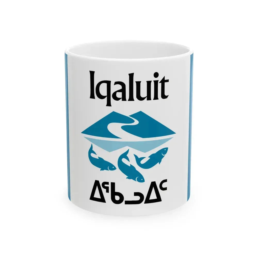 Flag of Iqaluit Nunavut Canada - White Coffee Mug 11oz - Go Mug Yourself