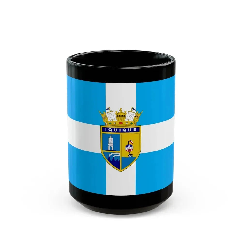 Flag of Iquique Chile - Black Coffee Mug 15oz - Go Mug Yourself