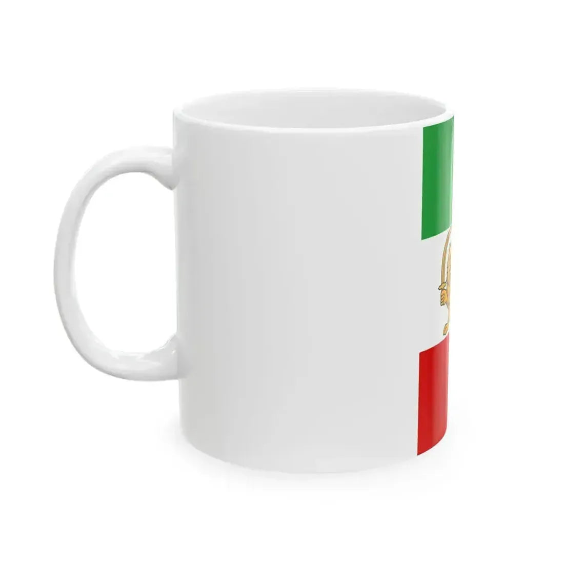 Flag of Iran 1925-1979 vertical (Iran) White Coffee Mug - Go Mug Yourself