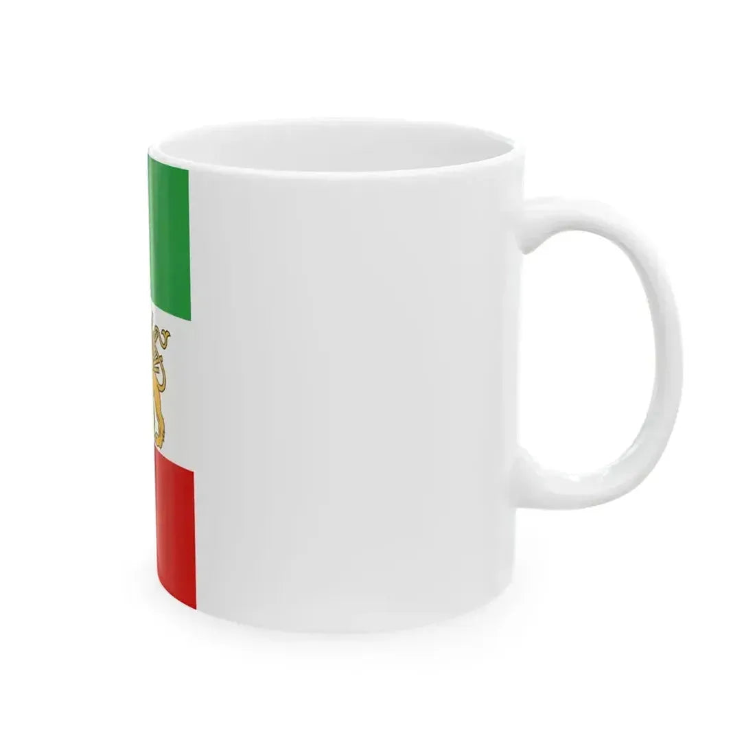 Flag of Iran 1925-1979 vertical (Iran) White Coffee Mug - Go Mug Yourself