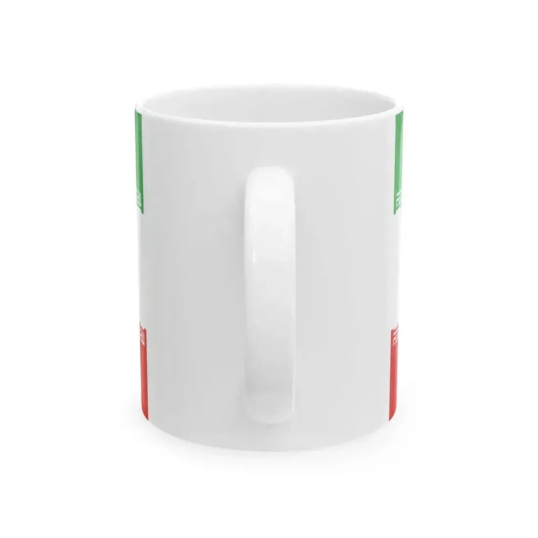 Flag of Iran 3-2 (Iran) White Coffee Mug - Go Mug Yourself
