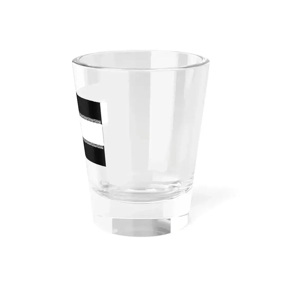 Flag of Iran black and white variant 1 (Iran) Shot Glass 1.5oz - Go Mug Yourself