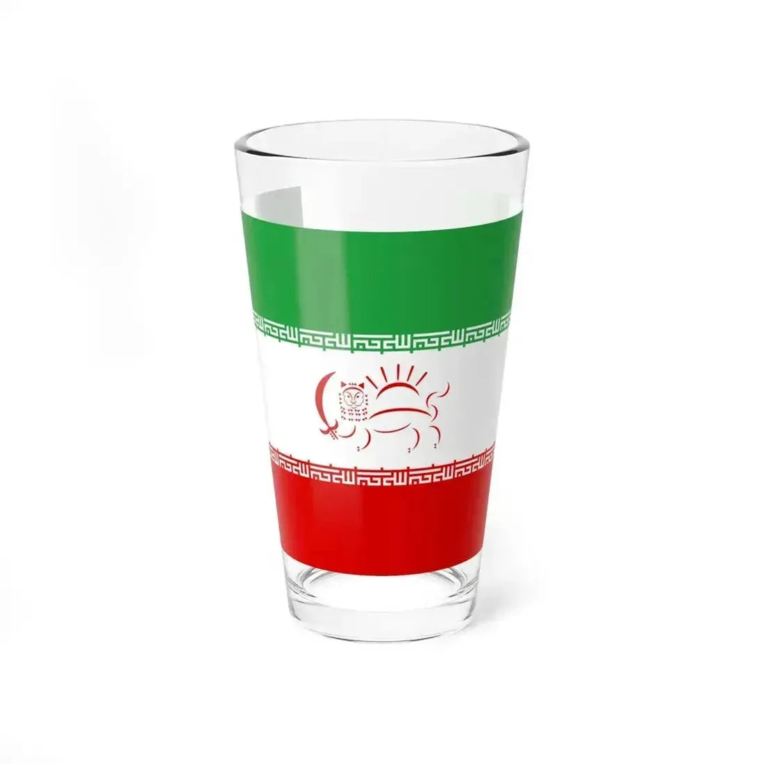 Flag of Iran Democratic (Iran) Pint Glass 16oz 16oz - Go Mug Yourself