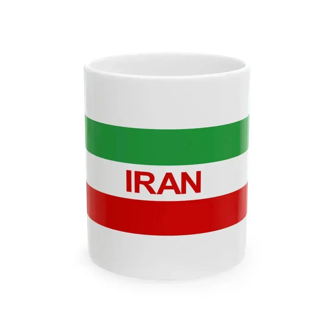 Flag of Iran for user page - 2022 (Iran) White Coffee Mug 11oz - Go Mug Yourself