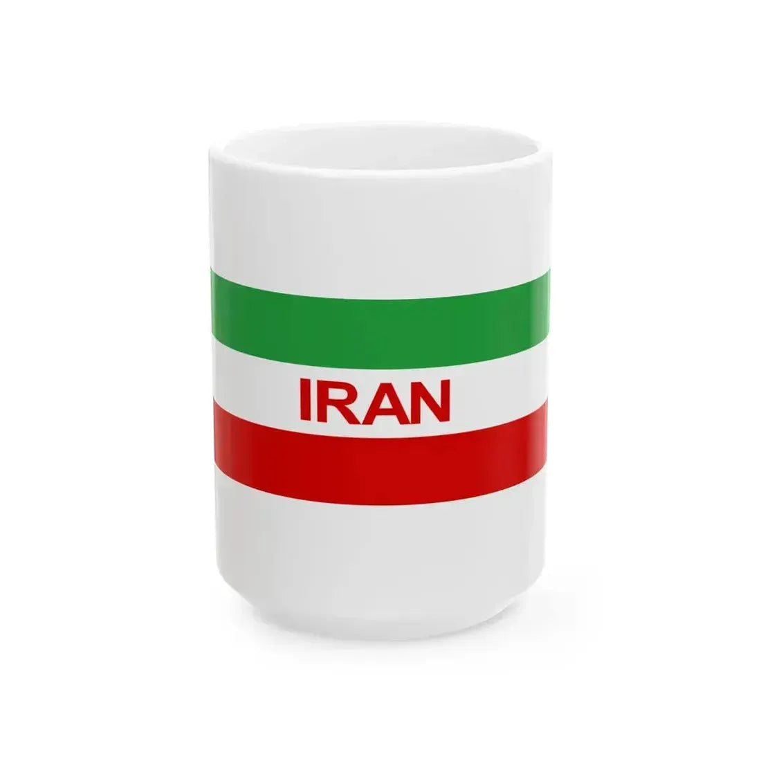 Flag of Iran for user page - 2022 (Iran) White Coffee Mug 15oz - Go Mug Yourself