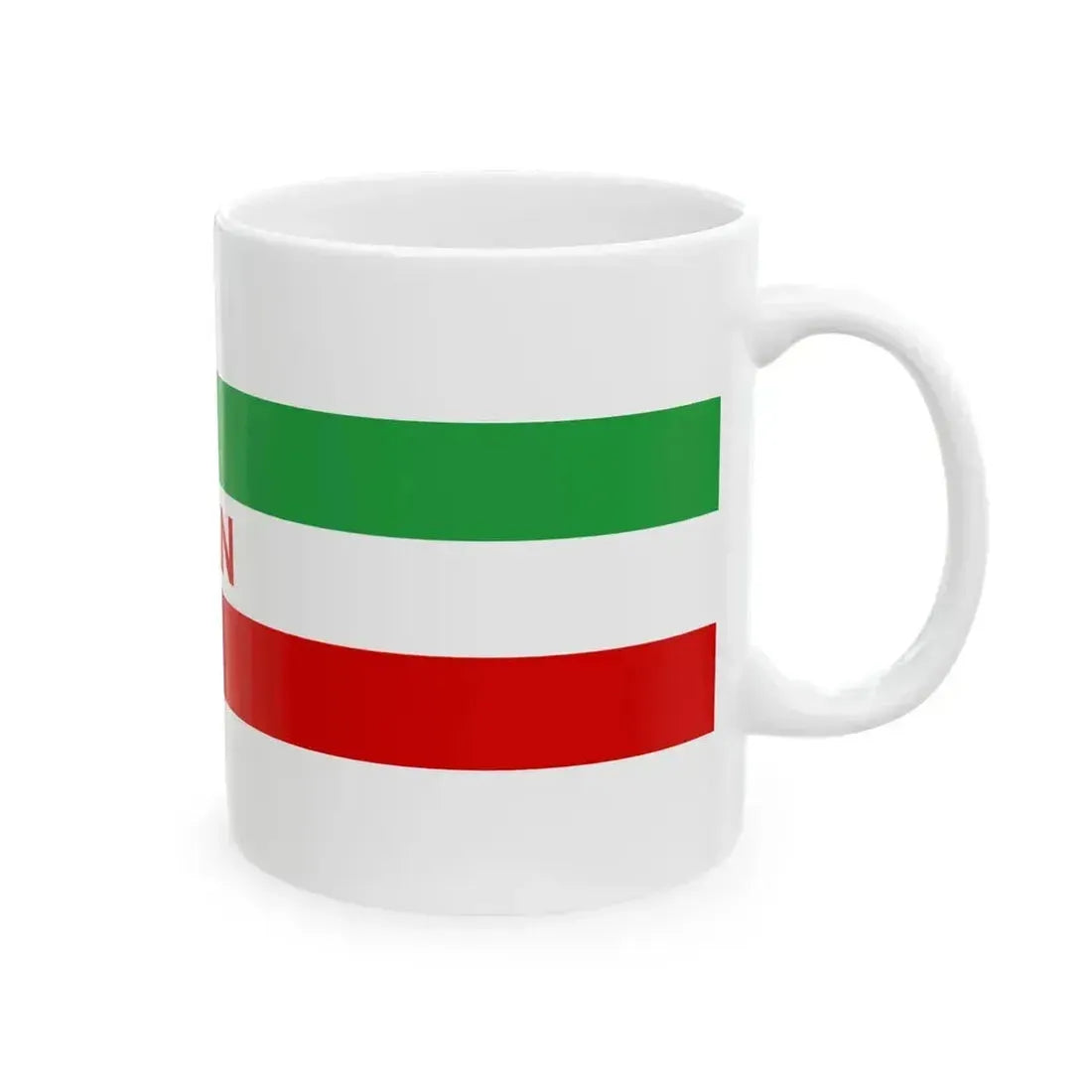 Flag of Iran for user page - 2022 (Iran) White Coffee Mug - Go Mug Yourself
