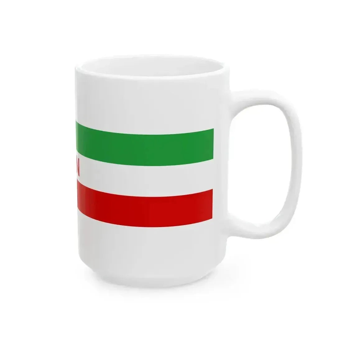 Flag of Iran for user page - 2022 (Iran) White Coffee Mug - Go Mug Yourself
