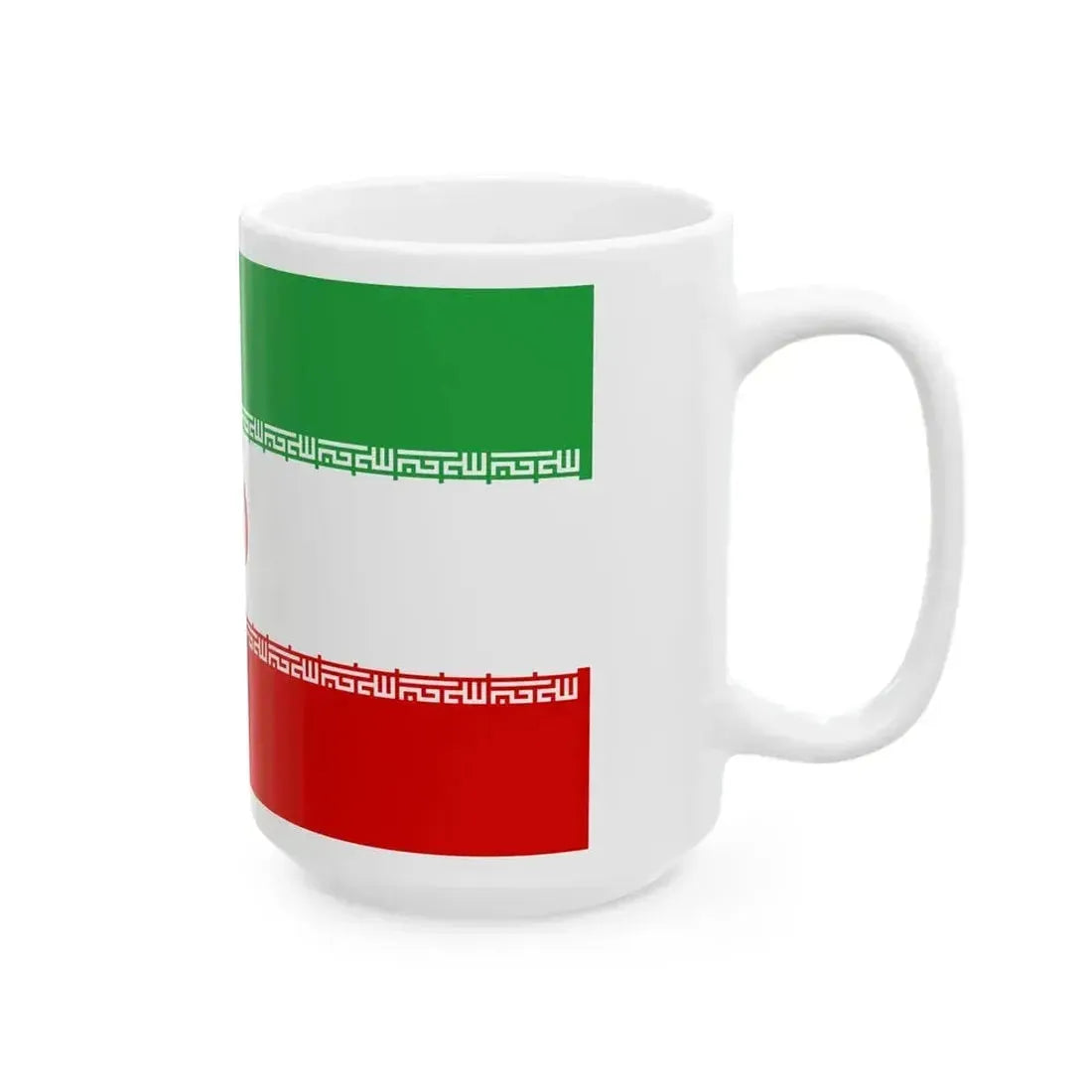 Flag of Iran (Iran) White Coffee Mug - Go Mug Yourself