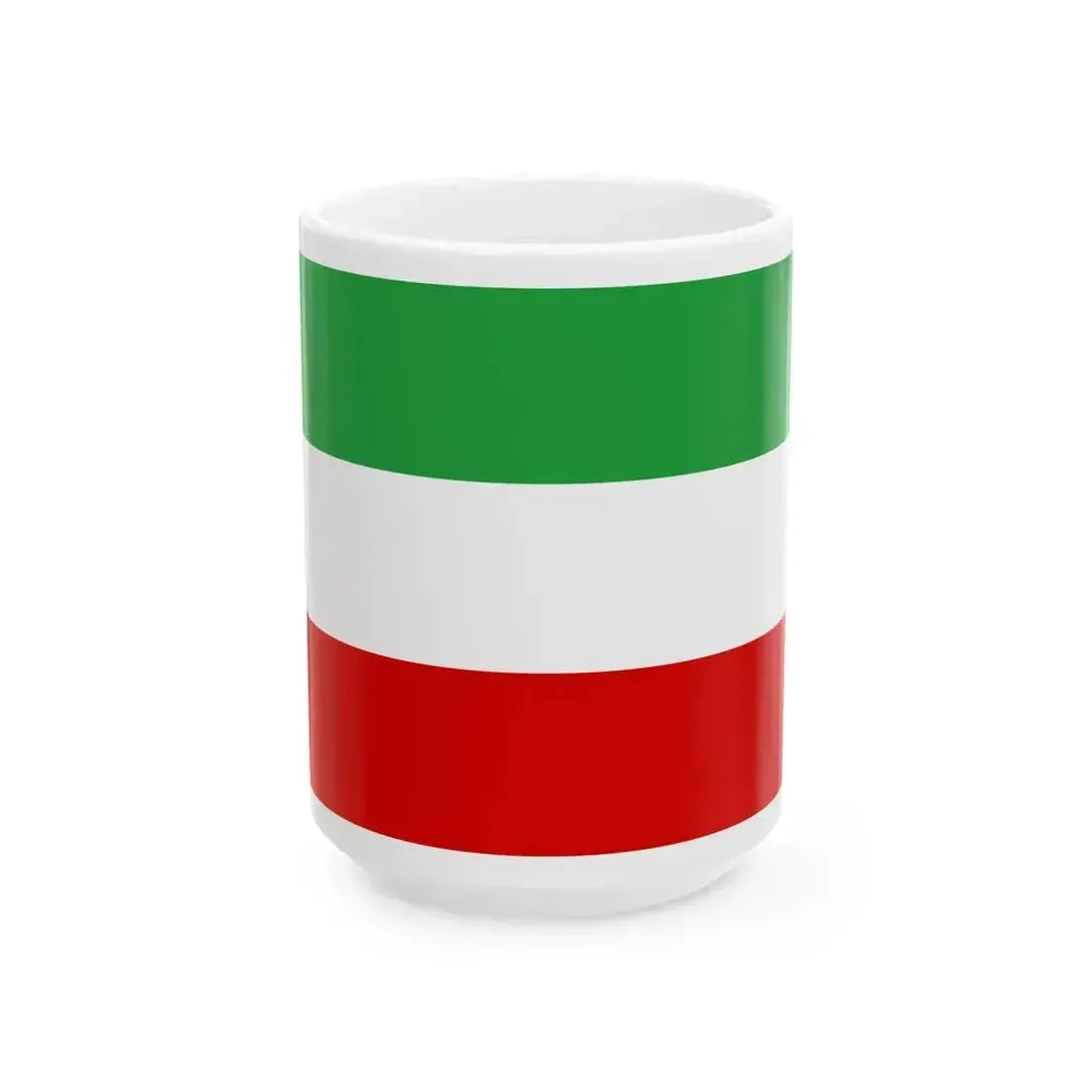 Flag of Iran no state government (Iran) White Coffee Mug 15oz - Go Mug Yourself