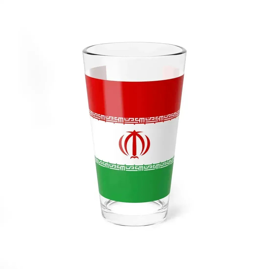 Flag of Iran upside down (Iran) Pint Glass 16oz 16oz - Go Mug Yourself