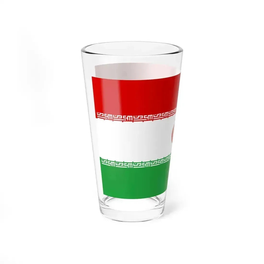 Flag of Iran upside down (Iran) Pint Glass 16oz - Go Mug Yourself