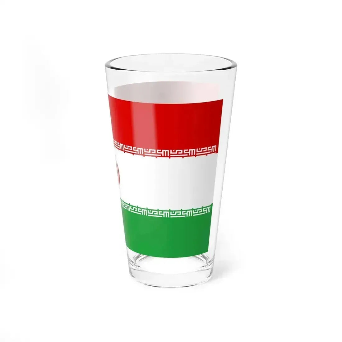 Flag of Iran upside down (Iran) Pint Glass 16oz - Go Mug Yourself