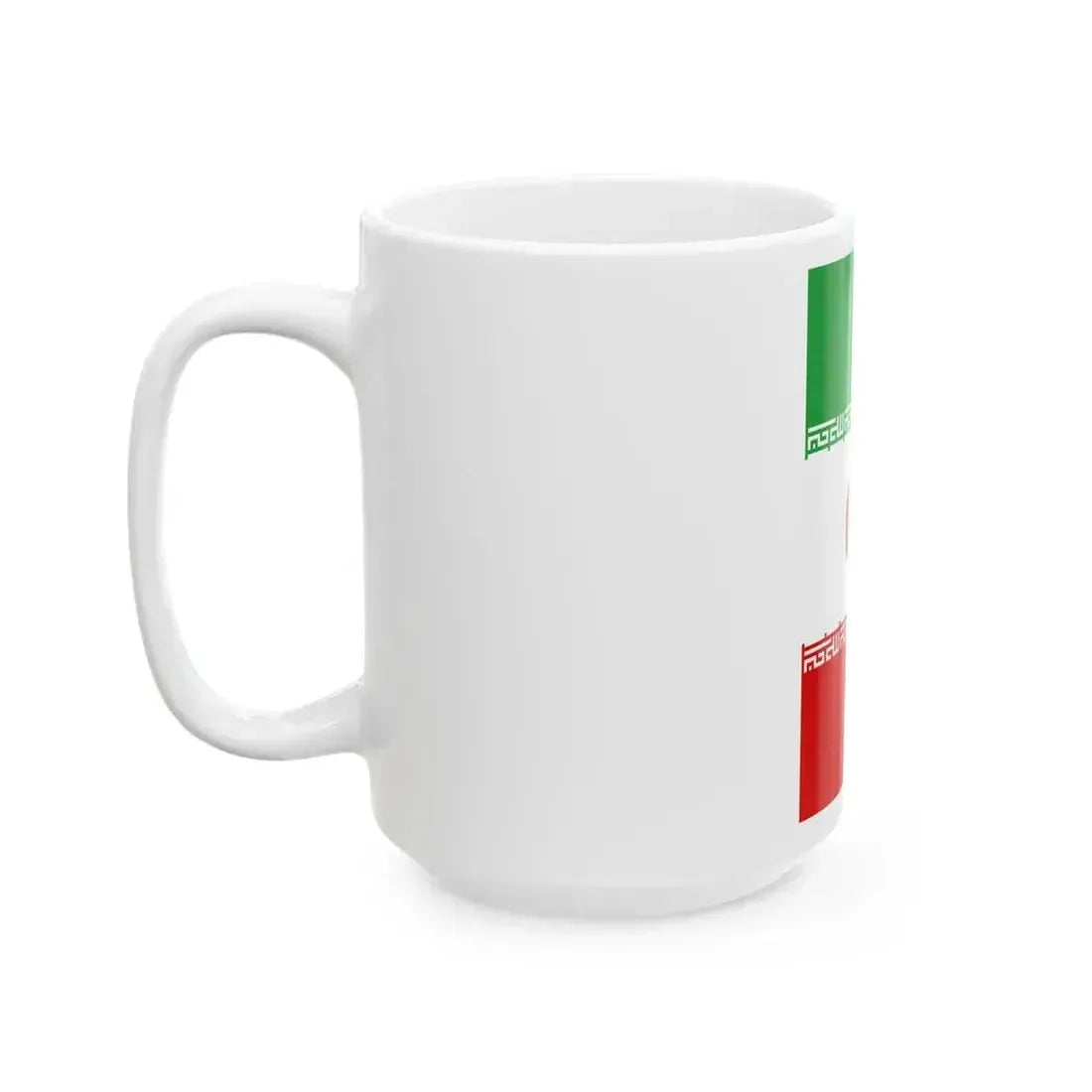 Flag of Iran vertical (Iran) White Coffee Mug - Go Mug Yourself