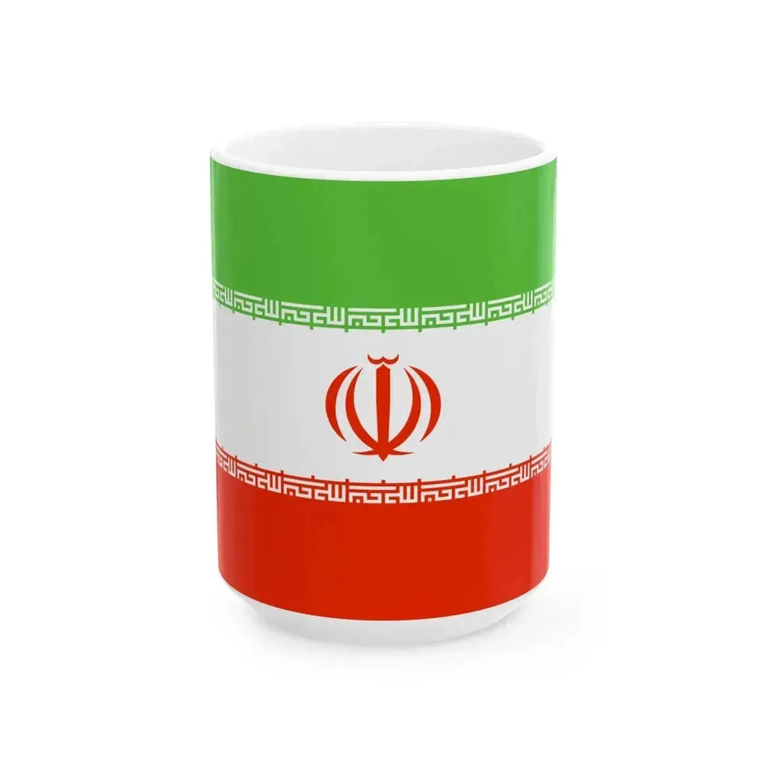 Flag of Iran WFB 2000 (Iran) White Coffee Mug 15oz - Go Mug Yourself
