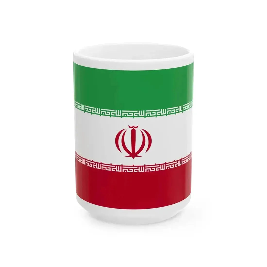 Flag of Iran WFB 2004 (Iran) White Coffee Mug 15oz - Go Mug Yourself