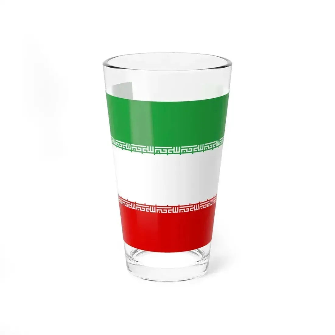 Flag of Iran without Tawhid (Iran) Pint Glass 16oz 16oz - Go Mug Yourself