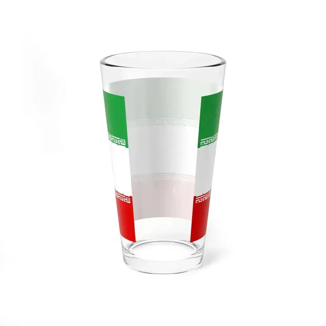 Flag of Iran without Tawhid (Iran) Pint Glass 16oz - Go Mug Yourself
