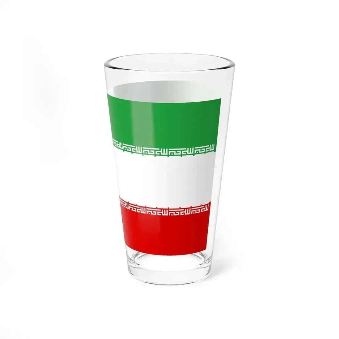 Flag of Iran without Tawhid (Iran) Pint Glass 16oz - Go Mug Yourself