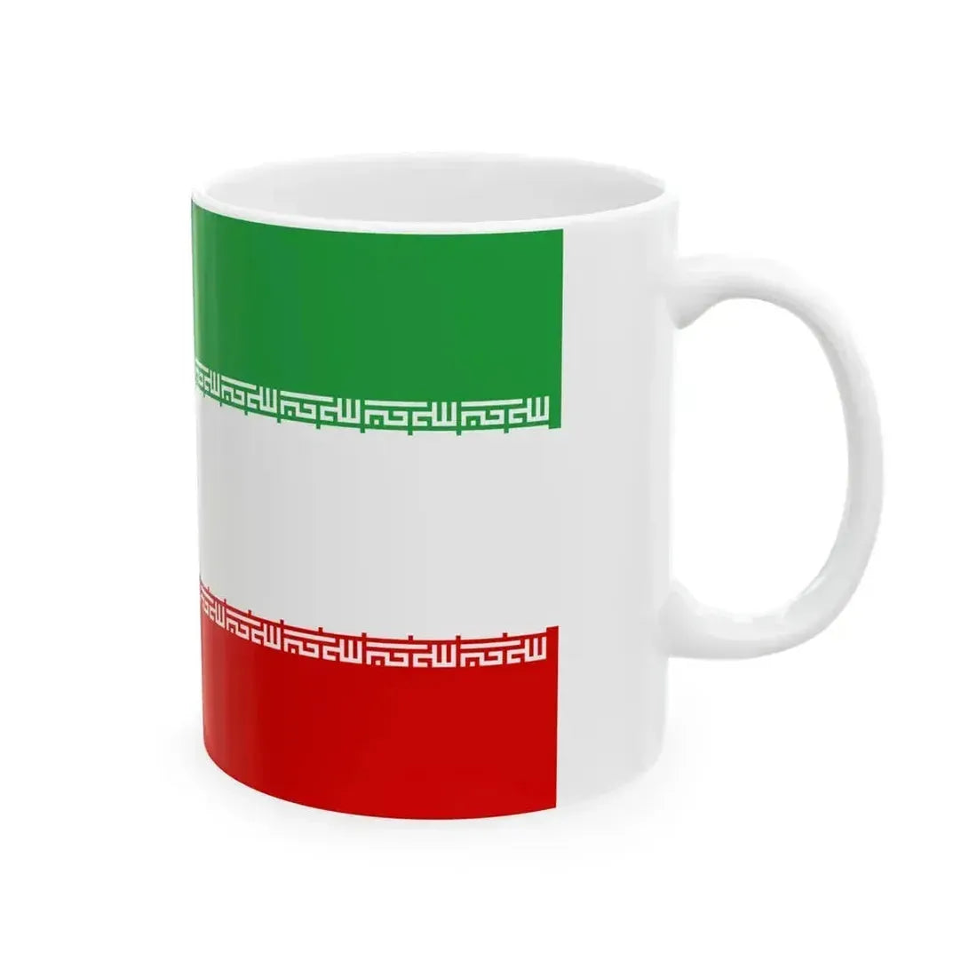 Flag of Iran without Tawhid (Iran) White Coffee Mug - Go Mug Yourself