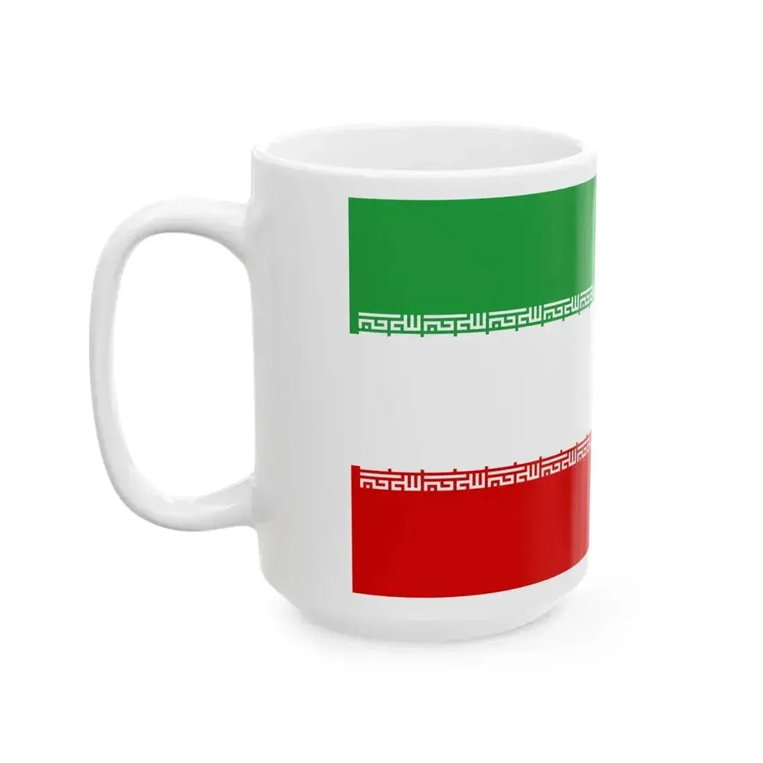 Flag of Iran without Tawhid (Iran) White Coffee Mug - Go Mug Yourself