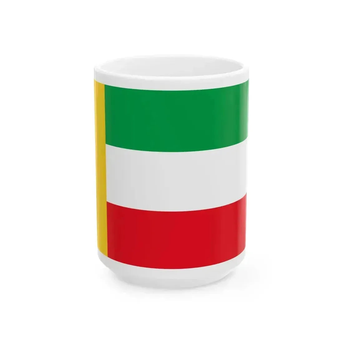 Flag of Iranian Kurds (Iran) White Coffee Mug 15oz - Go Mug Yourself