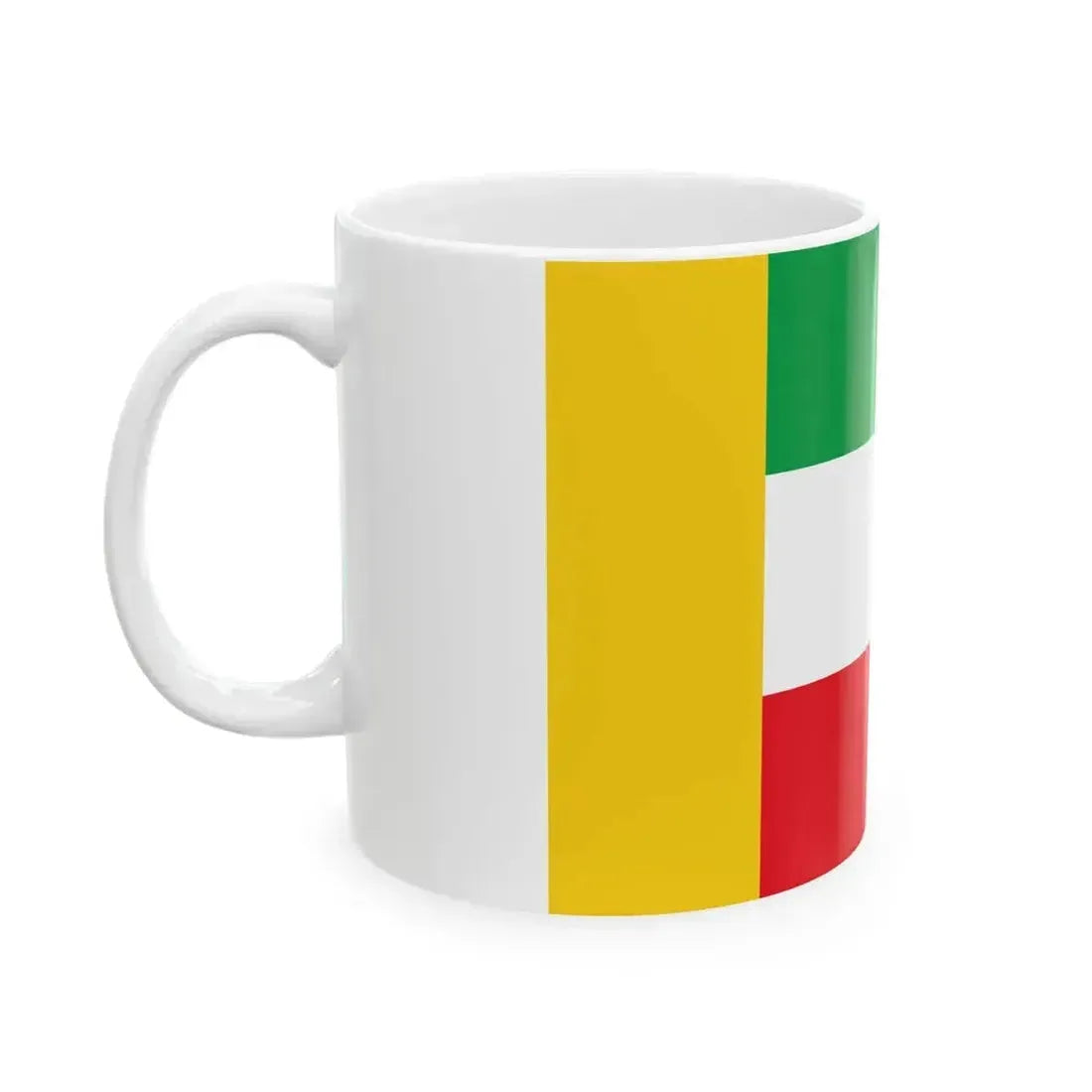 Flag of Iranian Kurds (Iran) White Coffee Mug - Go Mug Yourself