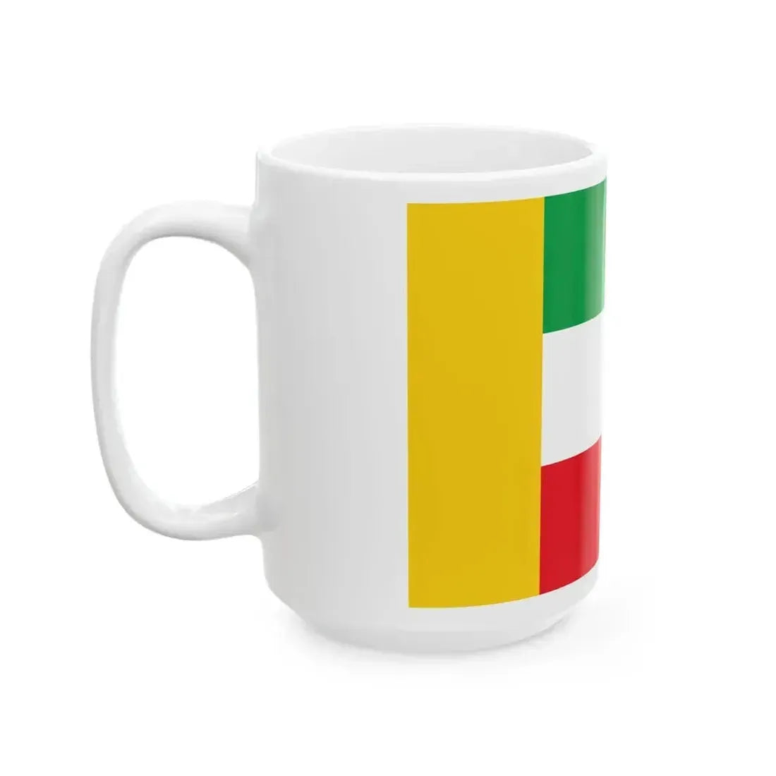 Flag of Iranian Kurds (Iran) White Coffee Mug - Go Mug Yourself