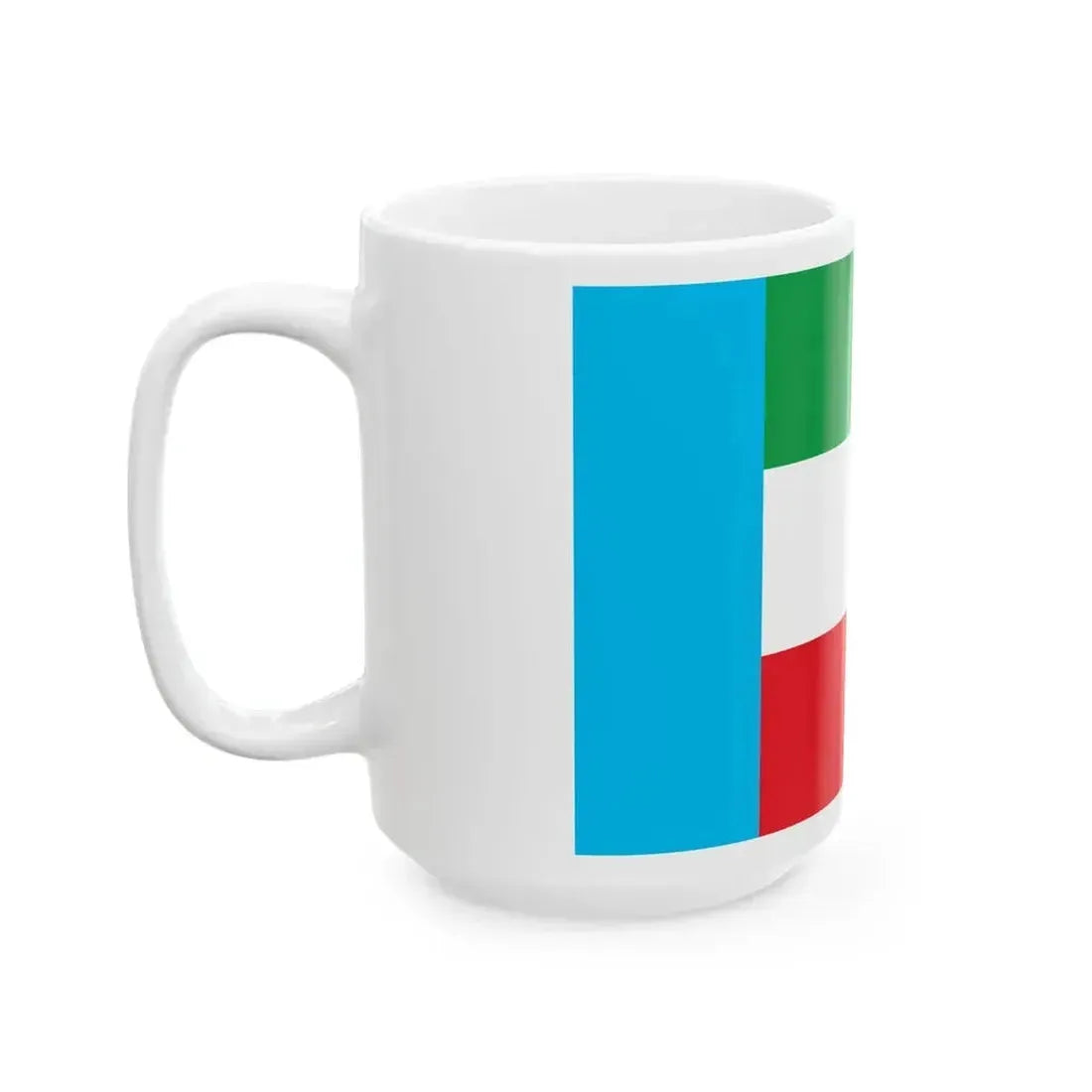 Flag of Iranian Turks (Iran) White Coffee Mug - Go Mug Yourself