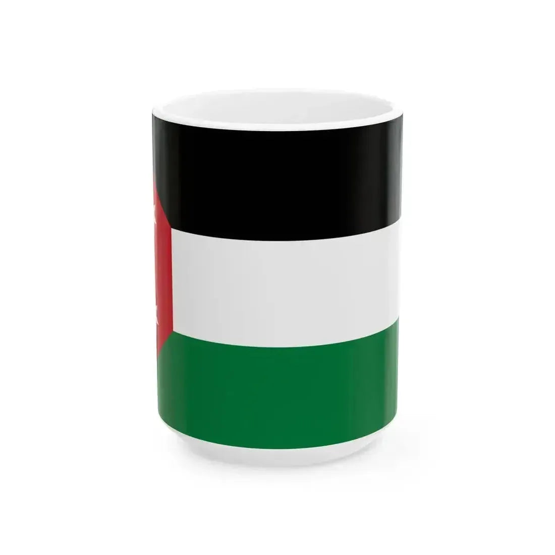Flag of Iraq 1924-1959 3-2 (Iraq) White Coffee Mug 15oz - Go Mug Yourself