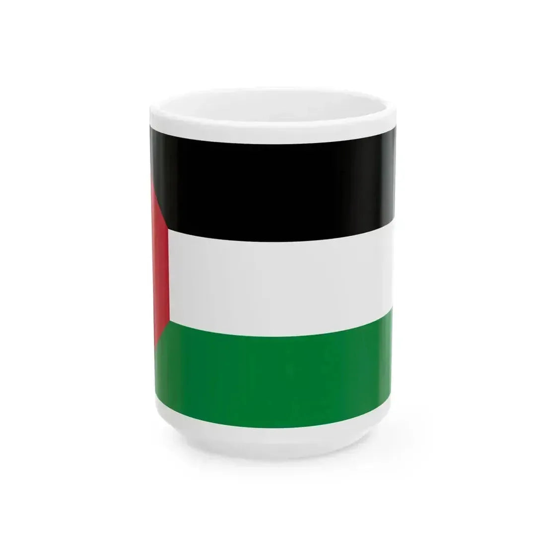 Flag of Iraq 1924-1959 3-2 without stars (Iraq) White Coffee Mug 15oz - Go Mug Yourself