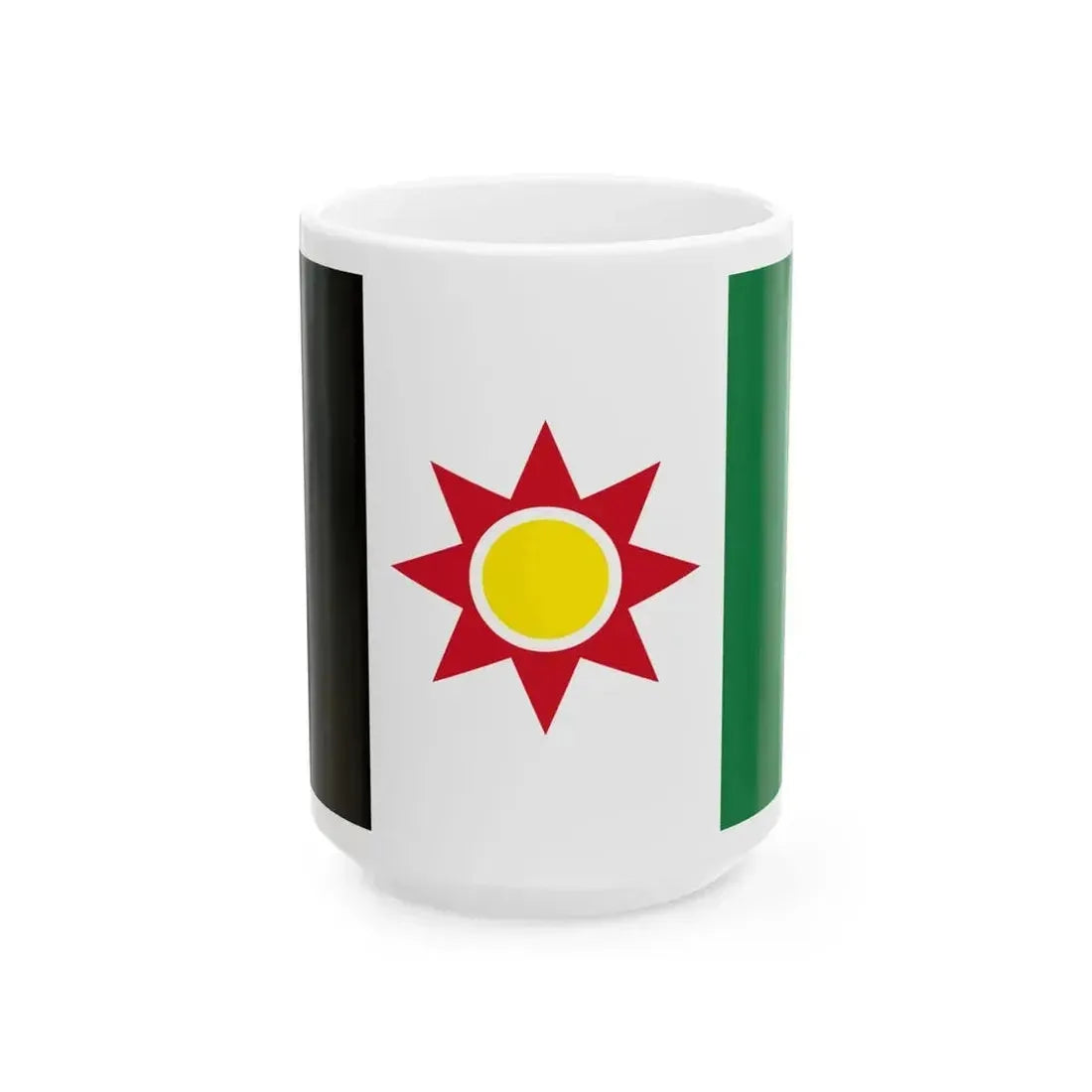 Flag of Iraq 1959-1963 (Iraq) White Coffee Mug 15oz - Go Mug Yourself