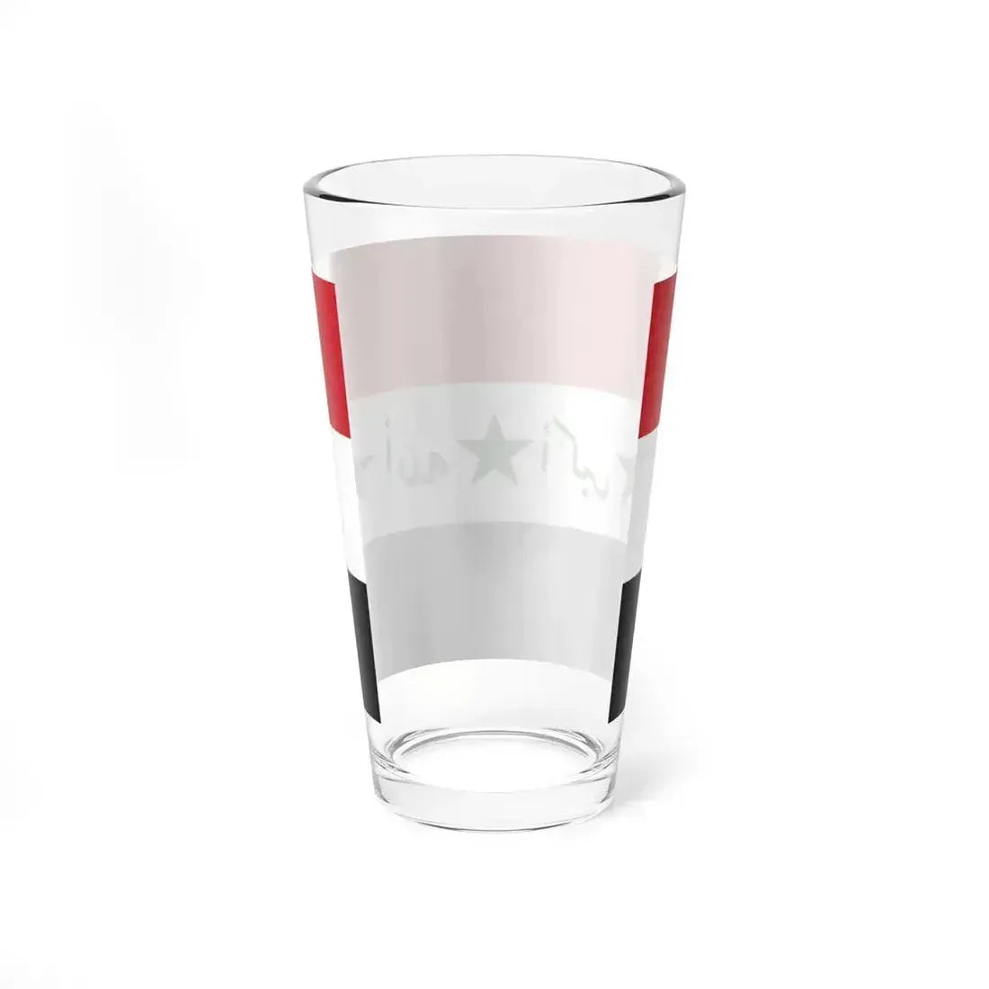 Flag of Iraq 1991-2004 script variant (Iraq) Pint Glass 16oz - Go Mug Yourself