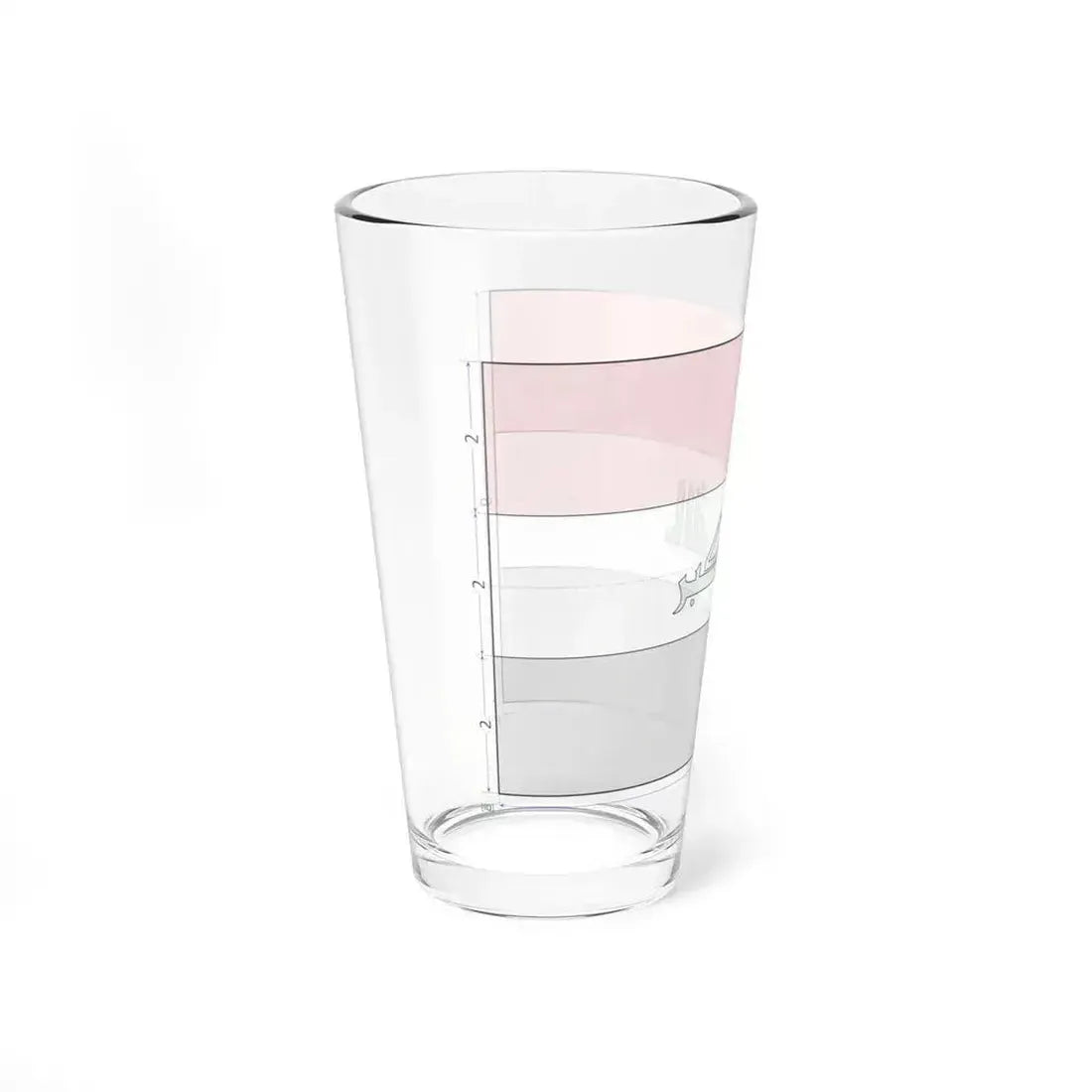 Flag of Iraq construction sheet (Iraq) Pint Glass 16oz - Go Mug Yourself
