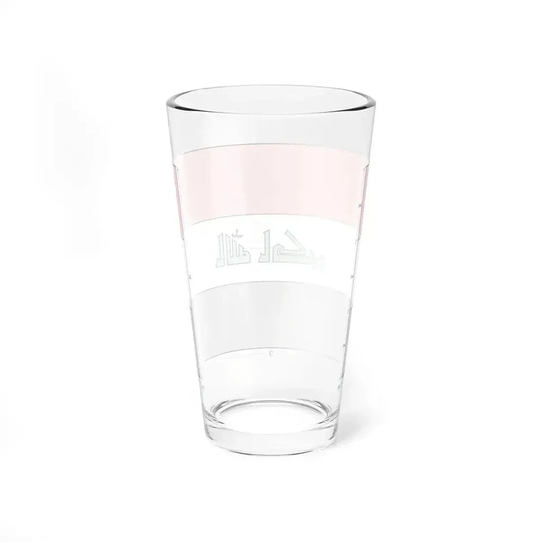 Flag of Iraq construction sheet (Iraq) Pint Glass 16oz - Go Mug Yourself