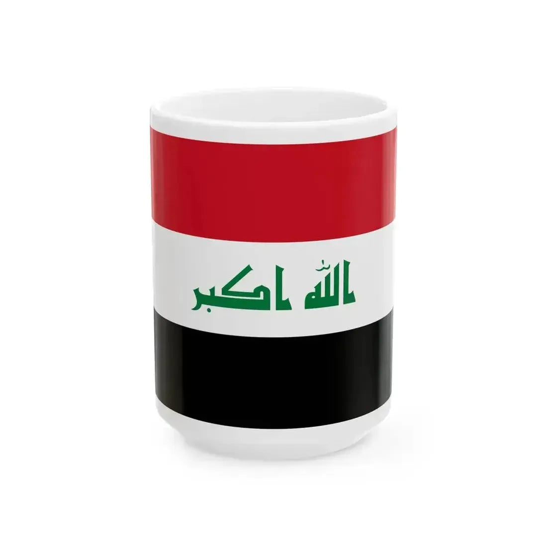 Flag of Iraq (Iraq) White Coffee Mug 15oz - Go Mug Yourself