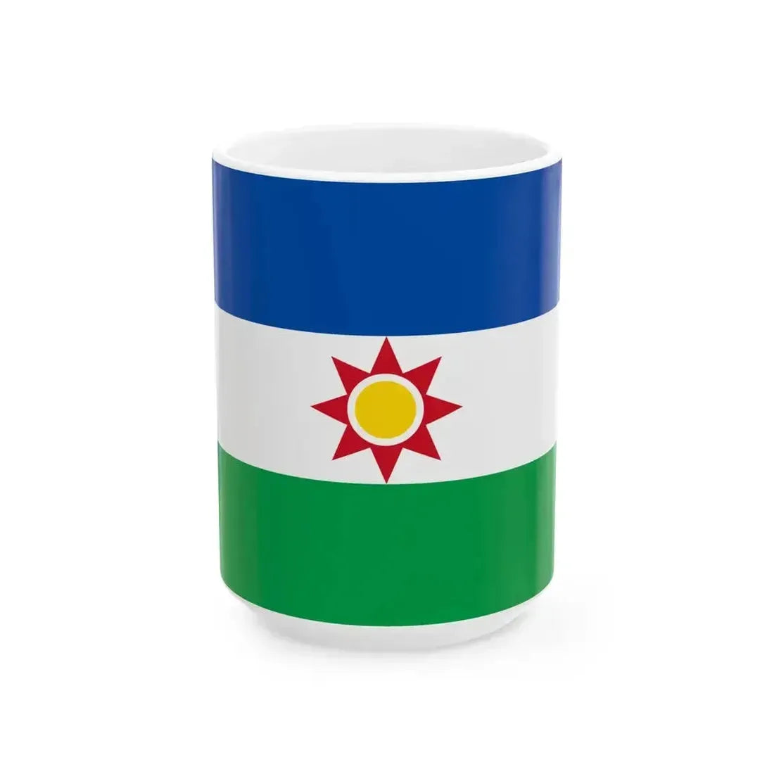 Flag of Iraq Proposed 3-2 (Iraq) White Coffee Mug 15oz - Go Mug Yourself