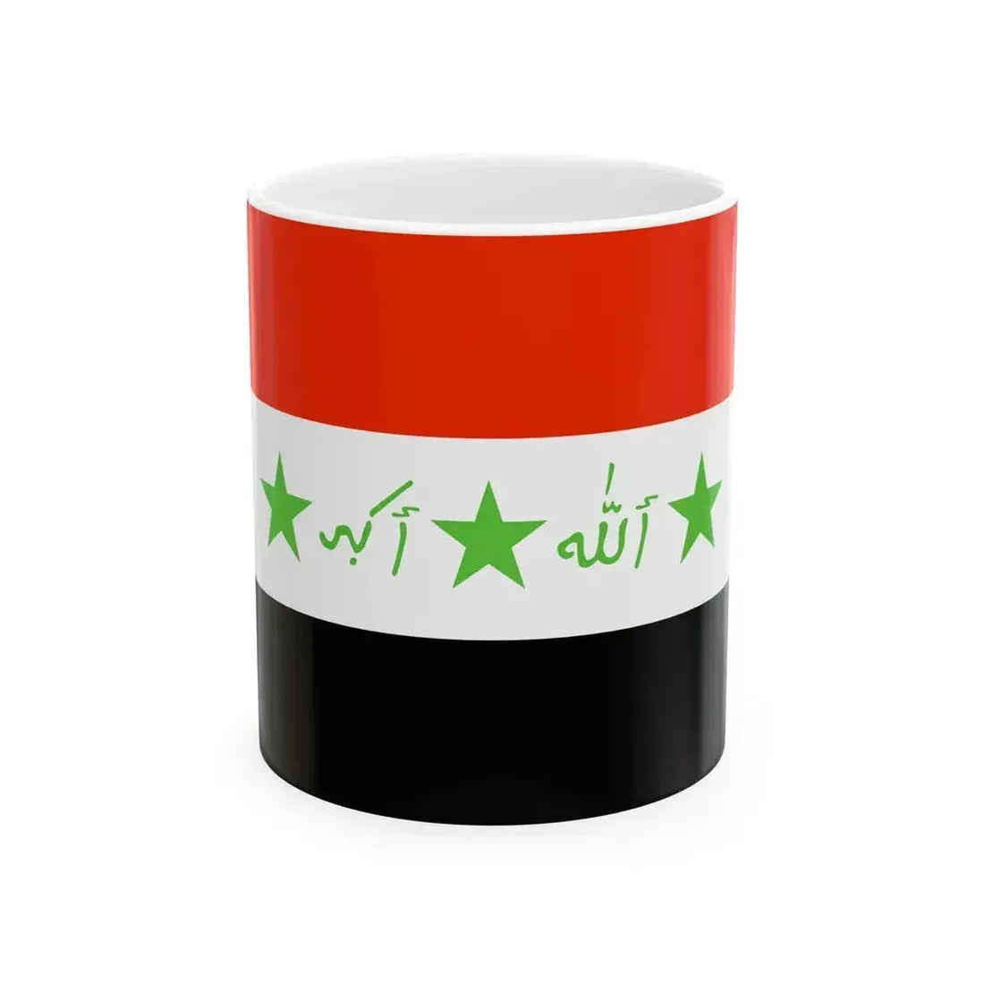 Flag of Iraq WFB 2000 (Iraq) White Coffee Mug 11oz - Go Mug Yourself