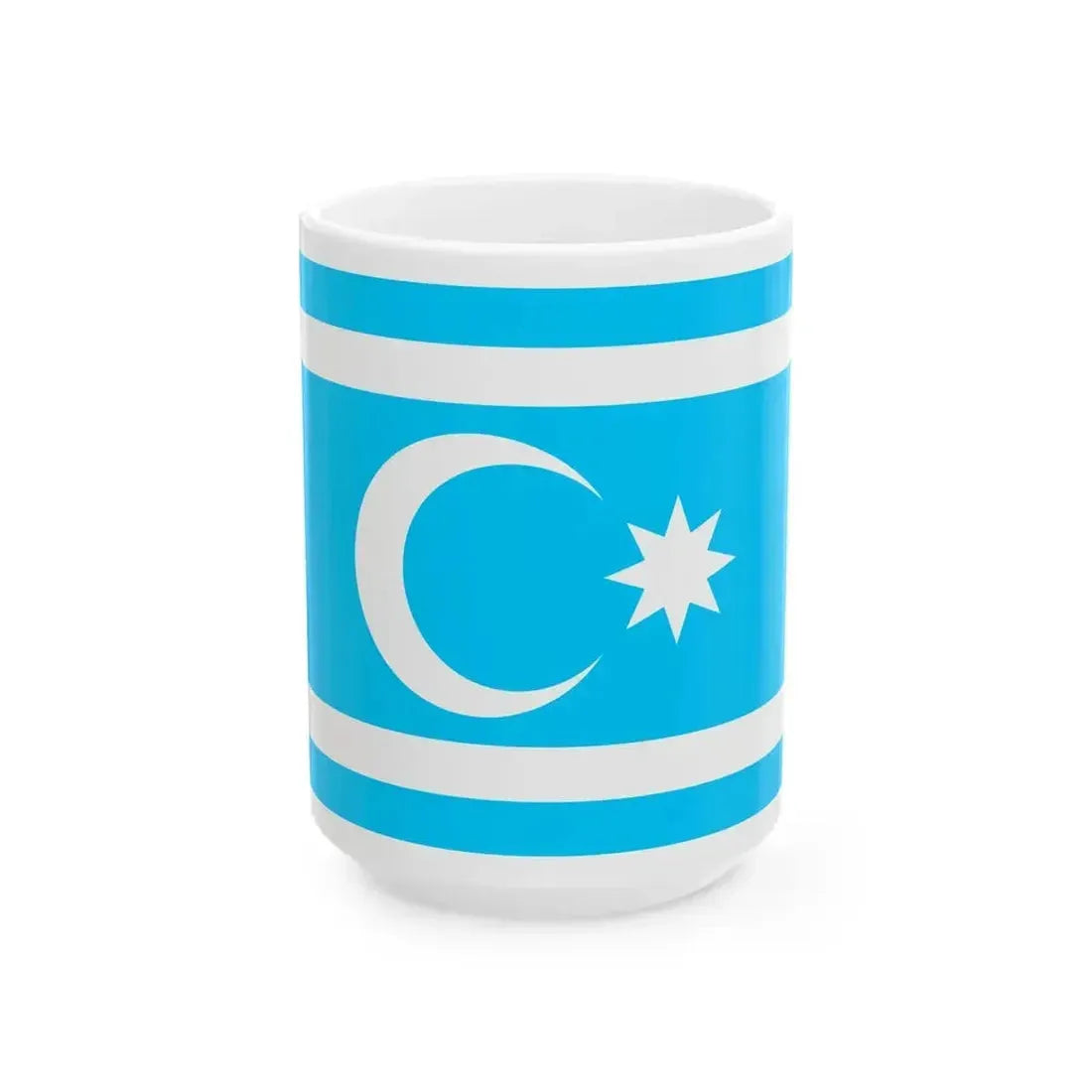 Flag of Iraqi Turkmans (Iraq) White Coffee Mug 15oz - Go Mug Yourself