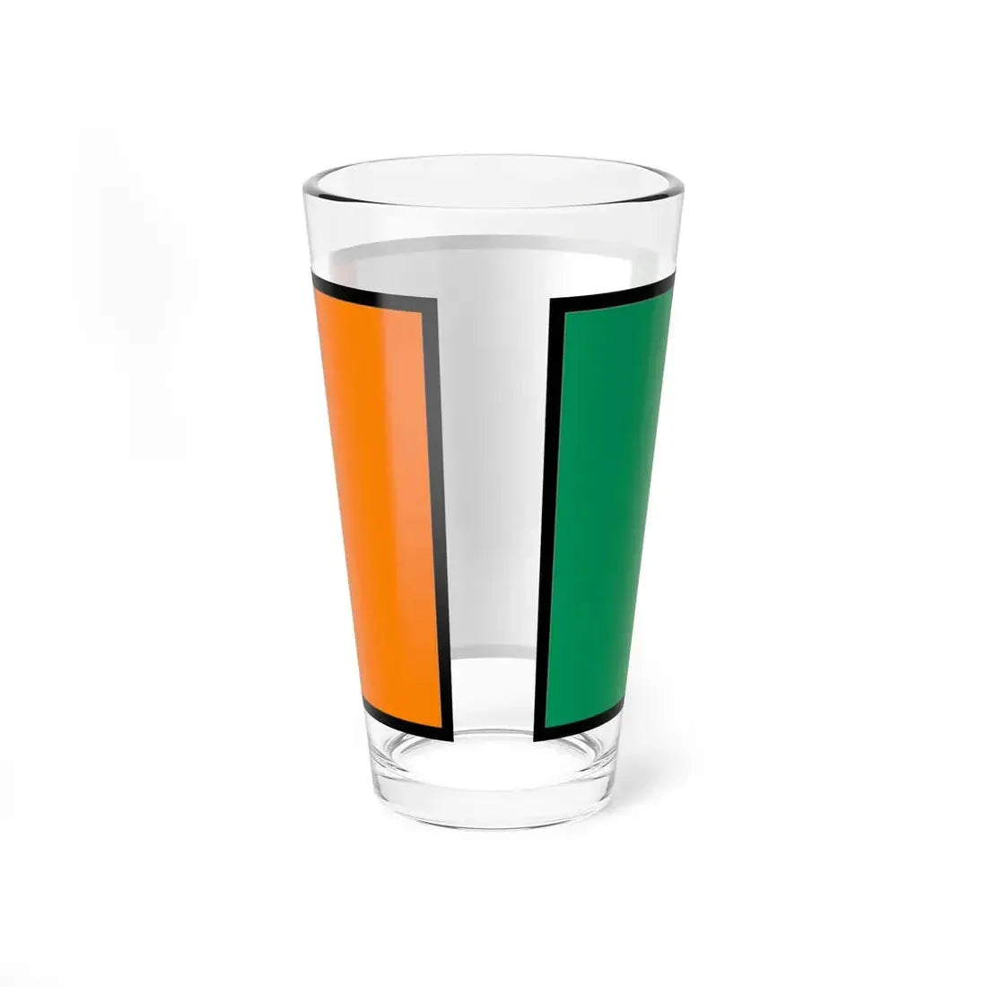 Flag of Ireland bordered (Ireland) Pint Glass 16oz - Go Mug Yourself