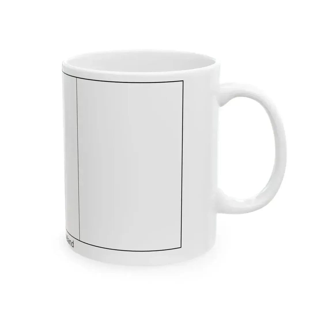 Flag of Ireland colouring page (Ireland) White Coffee Mug - Go Mug Yourself