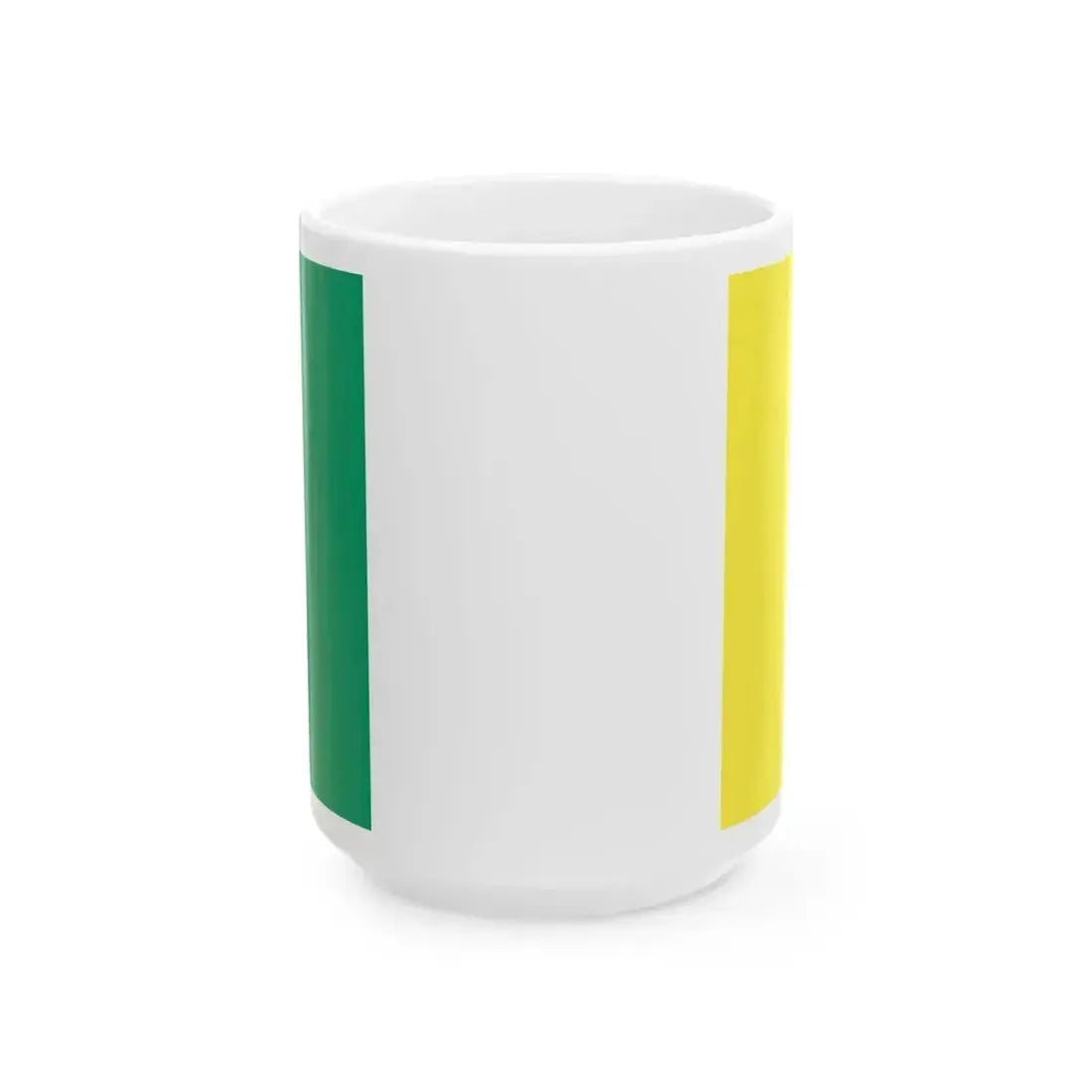 Flag of Ireland gold (Ireland) White Coffee Mug 15oz - Go Mug Yourself