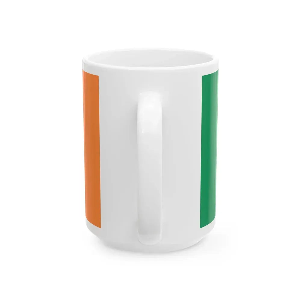 Flag of Ireland (Ireland) White Coffee Mug - Go Mug Yourself