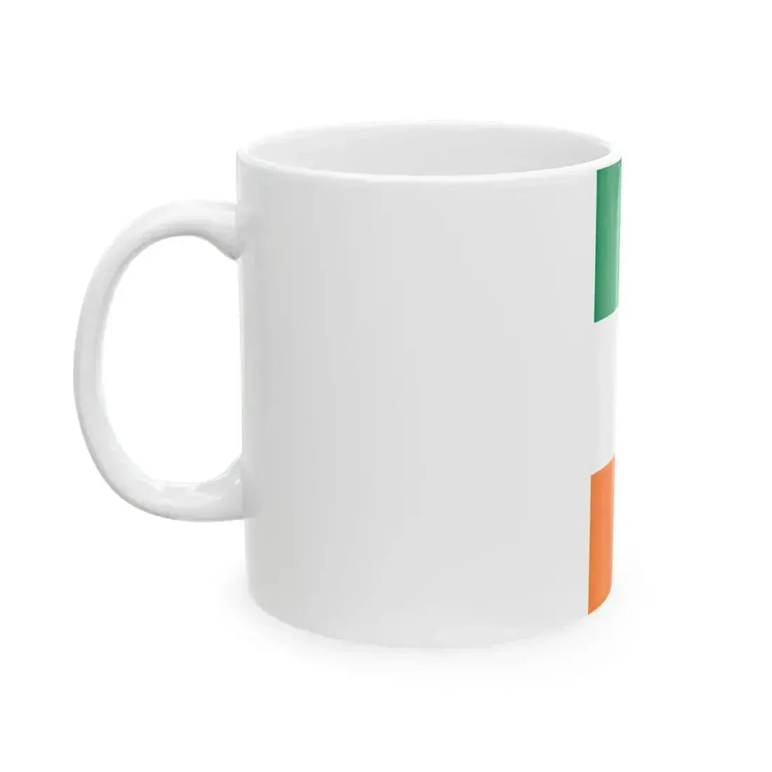 Flag of Ireland vertical (Ireland) White Coffee Mug - Go Mug Yourself
