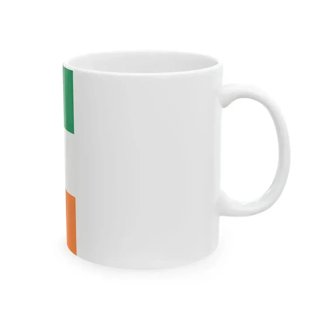 Flag of Ireland vertical (Ireland) White Coffee Mug - Go Mug Yourself